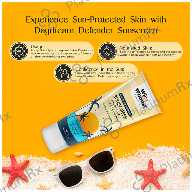 Wit and Whimsy Daydream Defender Sunscreen SPF 50 PA+++ Lotion 50gm