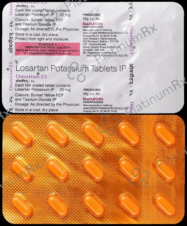 Omnitan 25mg Tablet 15s