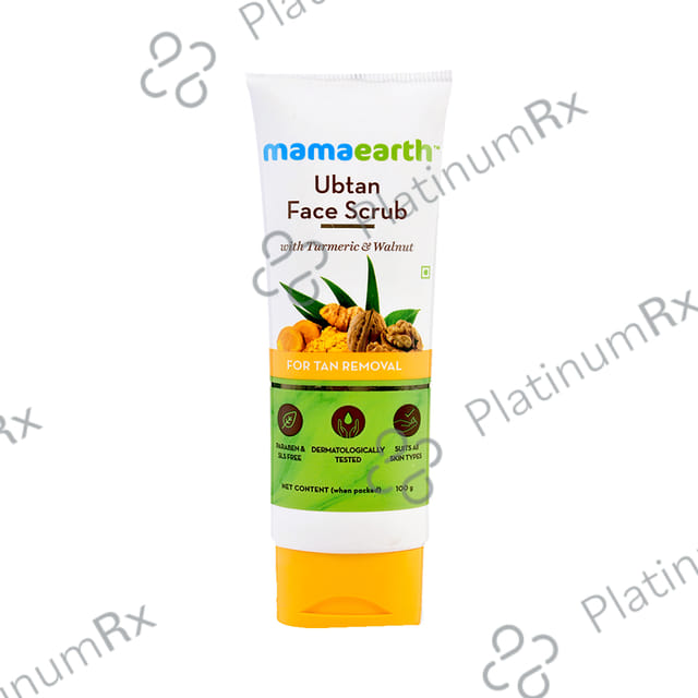 Mamaearth Ubtan Face Scrub - Paraben & SLS-Free - For All Skin Types