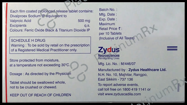 Divalpro XR 500mg Tablet 10s