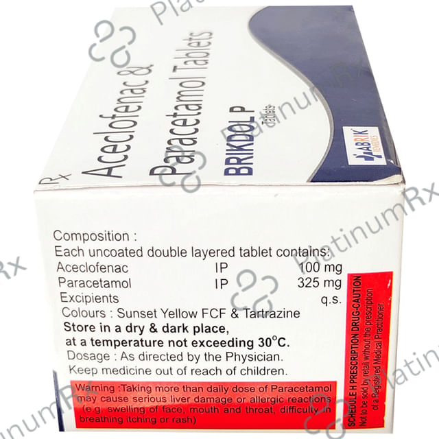 Brikdol P 100/325mg Tablet 10s