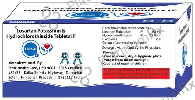 Losa-H Tablet 10 Tablet Dr. Ethix's Product