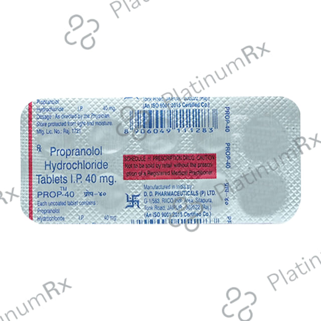 Prop 40mg Tablet 10 Tablet D D Pharma