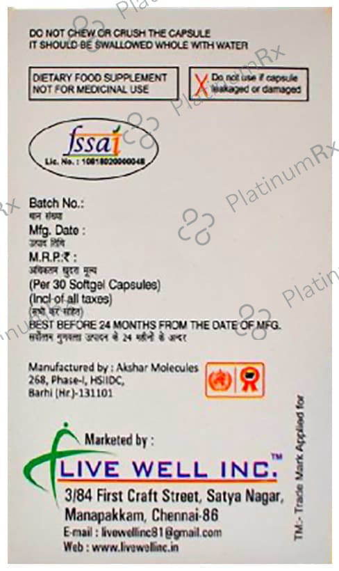 Livflax Soft Gelatin Capsule