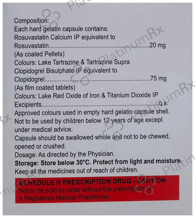 Crevast CV 20/75mg Capsule 15s