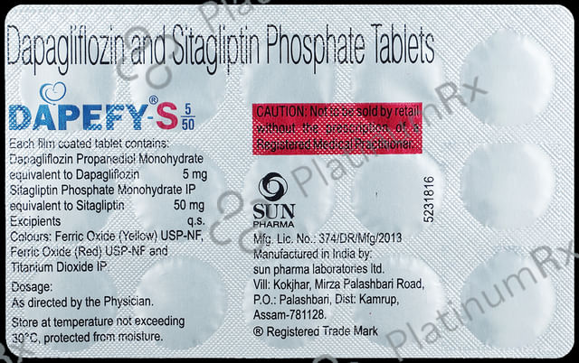 Dapefy S 5/50mg Tablet 15s