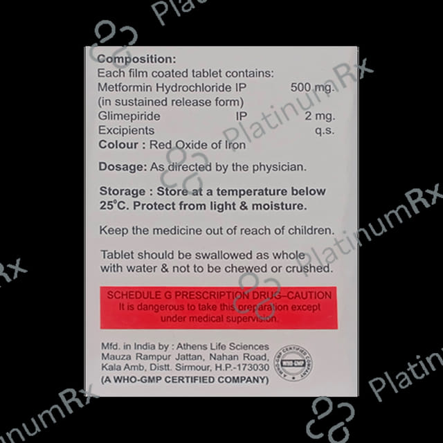 Metdica 2/500mg Tablet SR 10s