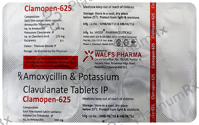 Clamopen 625 Tablet