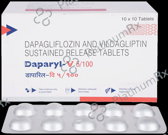 Daparyl V 5/100mg Tablet 10s