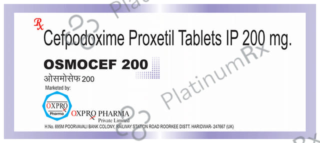 Osmocef 200mg Tablet 10s Oxpro Pharma Pvt. Ltd.