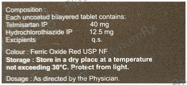Telmikind H 12.5/40mg Tablet 10s