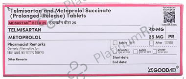 Aidsartan Beta 25mg Tablet PR 10s