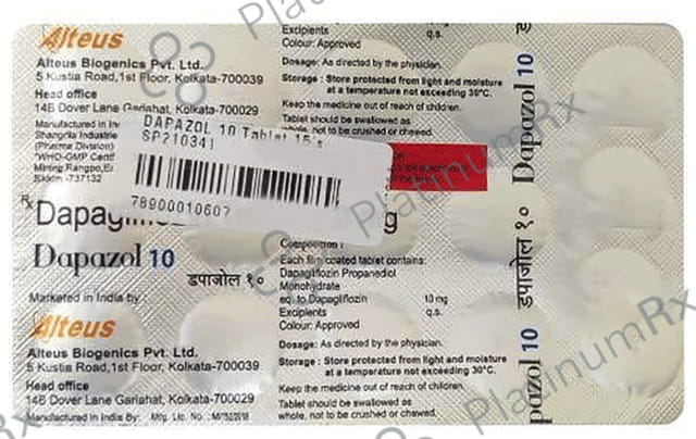 Dapazol 10mg Tablet 15s