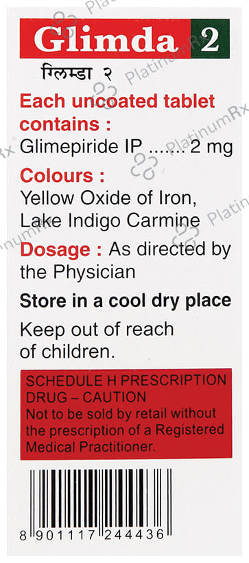 Glimda 2mg Tablet 10s