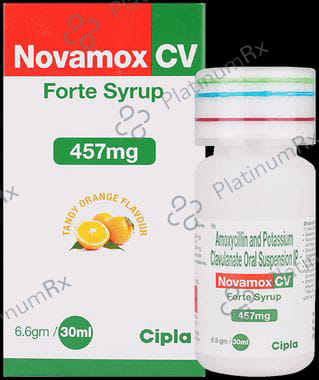 Novamox CV Forte 400/57mg Syrup 30ml