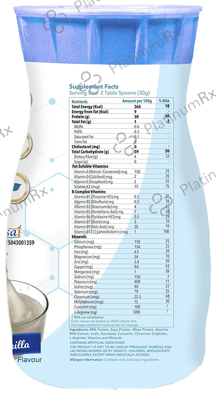 Evexia D Manage Vanilla Flavour Powder 200gm
