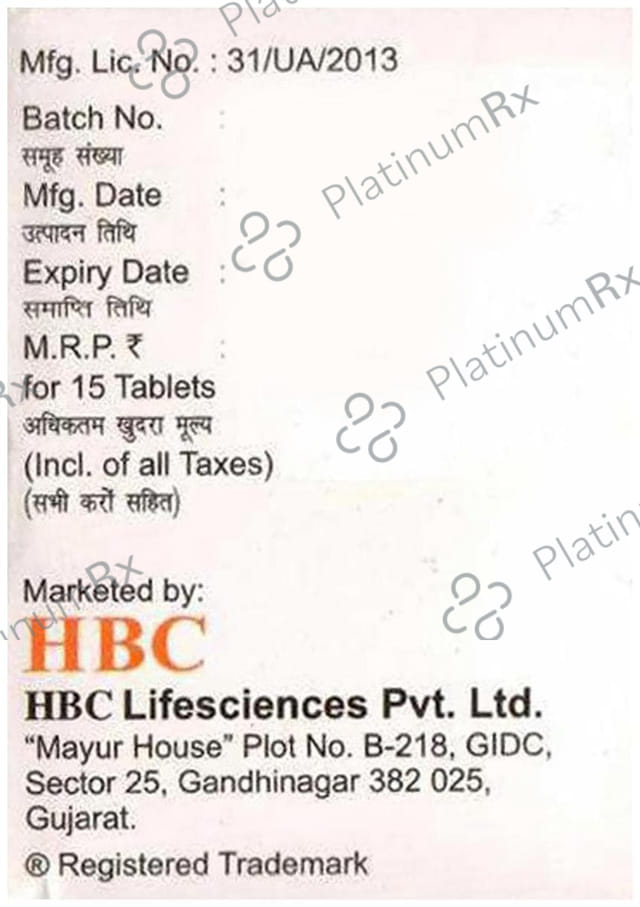 Telcure Amh 5/12.5/40mg Tablet 15s