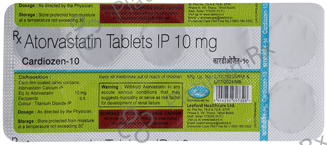 Cardiozen 10mg Tablet 10s