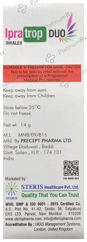 Ipratrop Duo 20/50 mcg Inhaler 200MDI