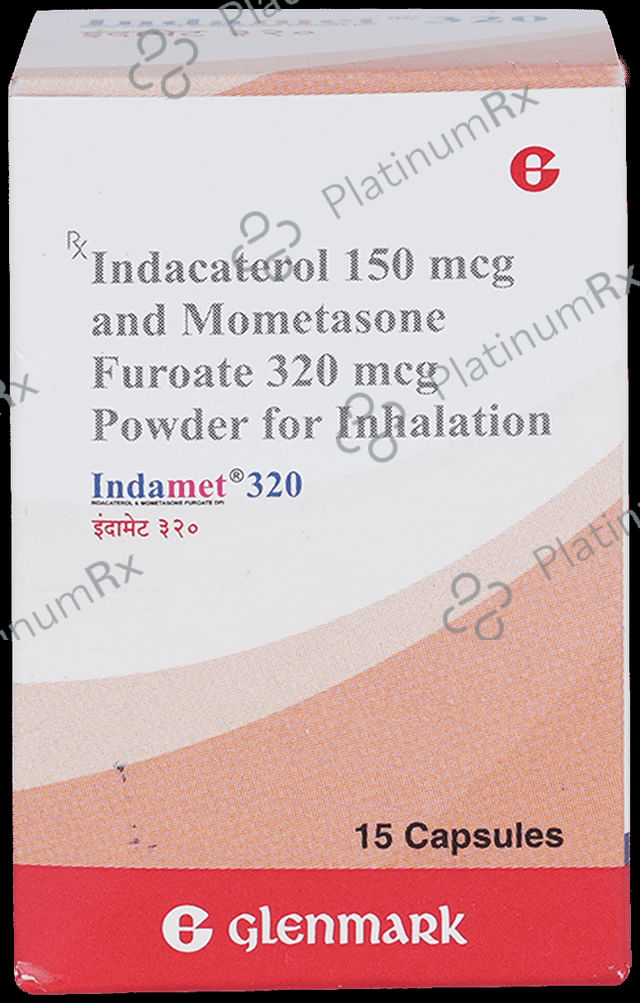 Indamet 320/150mcg Capsule 15s