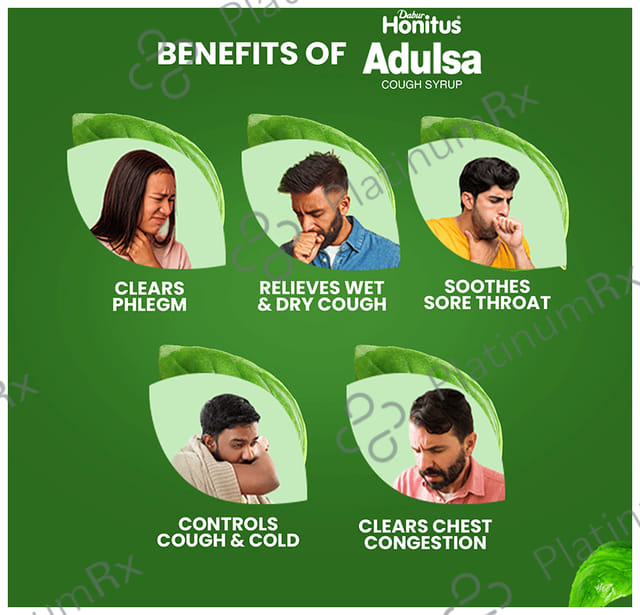 Dabur Honitus Adulsa Cough Syrup 100ml