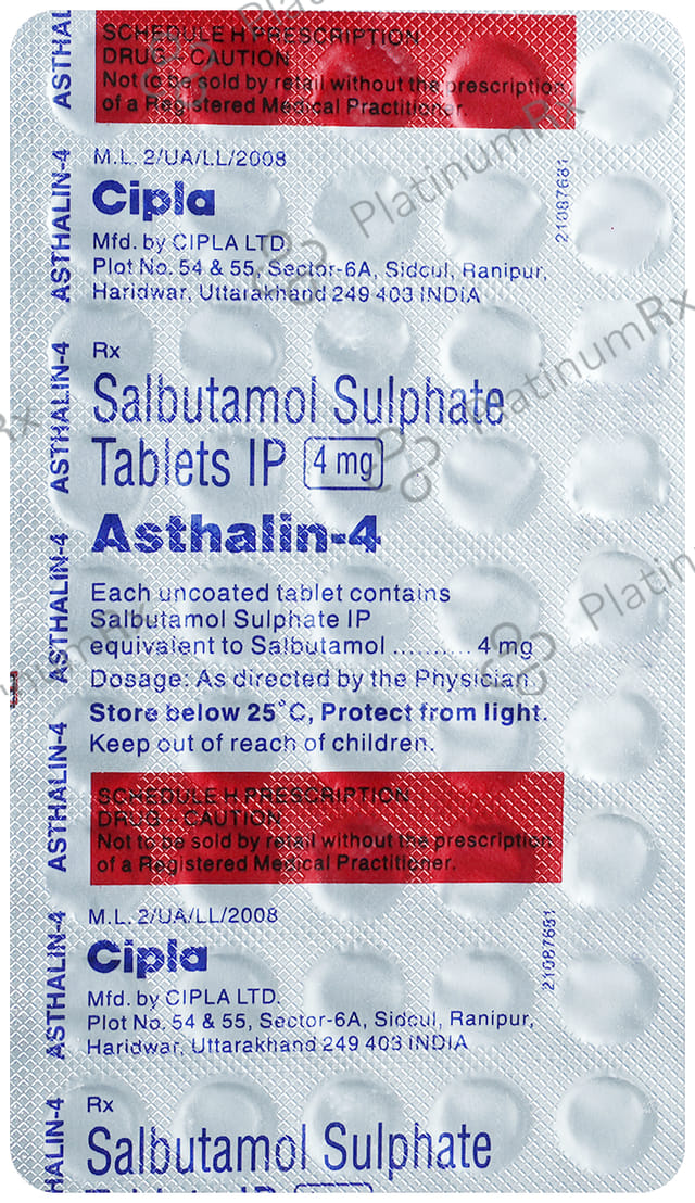 Asthalin 4mg Tablet 45s