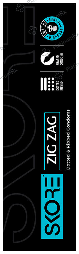 Skore Zig Zag Dotted & Ribbed Condoms 10s