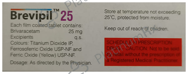 Brevipil 25mg Tablet 10s