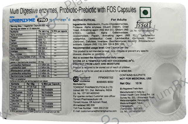 New Unienzyme Pro Capsule 10s