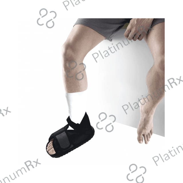 Vissco Cast Shoe, Provides Stability & Protection while the Leg is in Plaster Grey Large