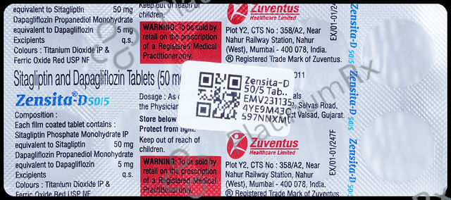 Zensita D 50/5mg Tablet 10s