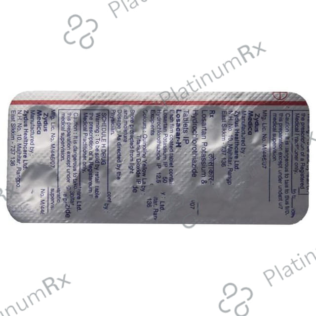 Losacar H 12.5/50mg Tablet 10s