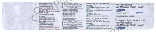 Lupenox 60mg Injection 0.6ml