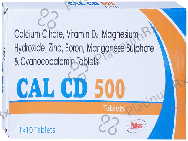 Cal CD 500mg Tablet 10s