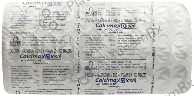 Calcimax D 1000mg Tablet 30s