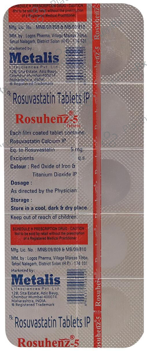 Rosuhenz 5mg Tablet