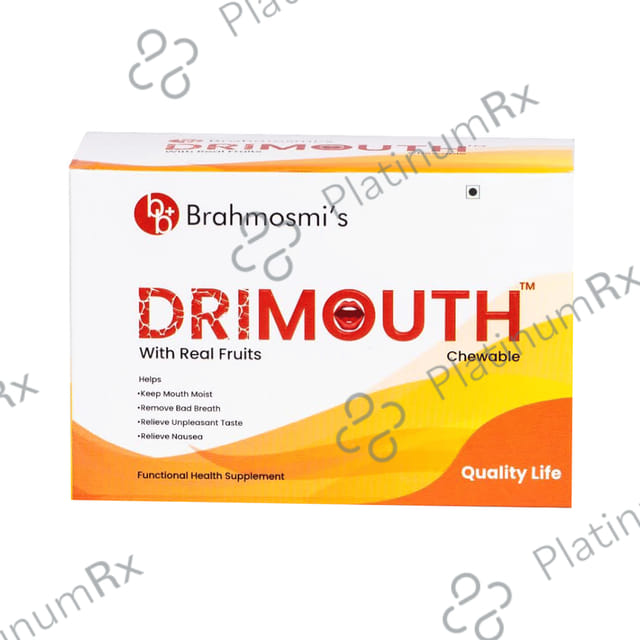 Brahmosmi's Drimouth with Real Fruits Chewable Tablet 60s