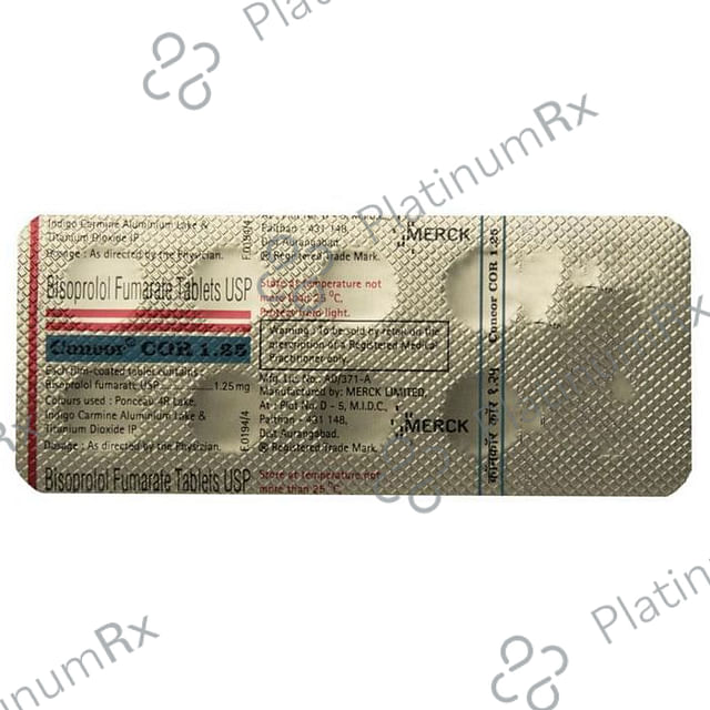 Concor COR 1.25mg Tablet 10s
