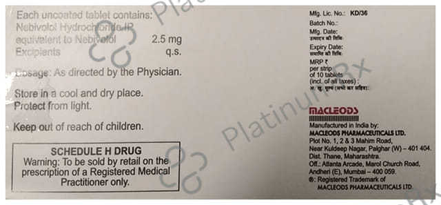 Nebimac 2.5mg Tablet 10s