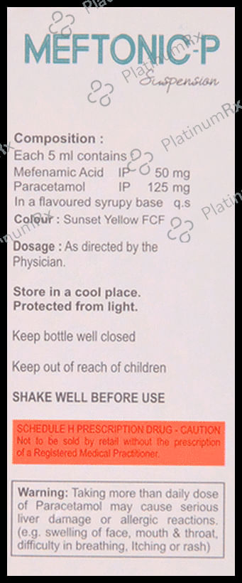Meftonic P 50/125mg Oral Suspension 60ml