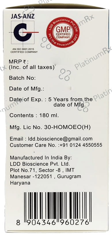 LDD Bioscience Elixir-Rite Restorative Tonic 450 ml