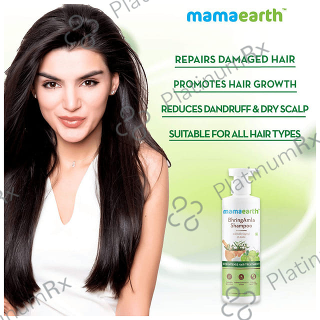 Mamaearth BhringAmla Shampoo for Healthy Hair - SLS & Paraben-Free