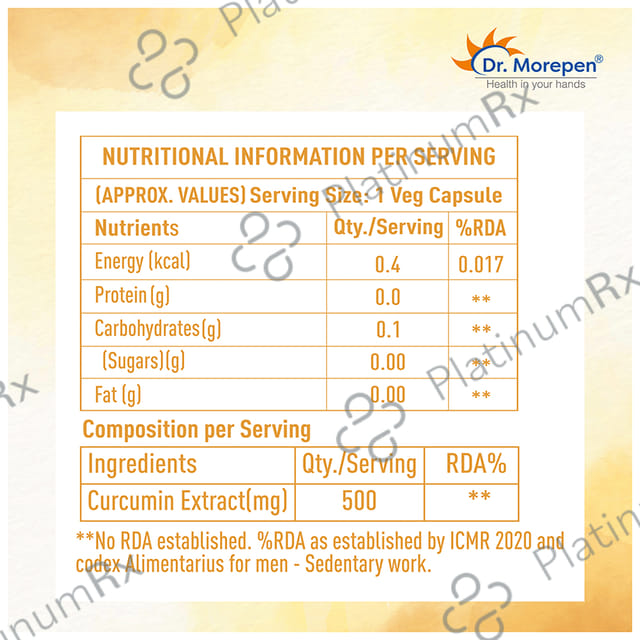 Dr. Morepen Curcumin Veg Capsule
