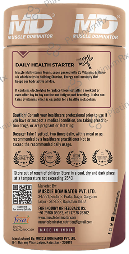 Muscle Dominator Multi Vitamin Softgel