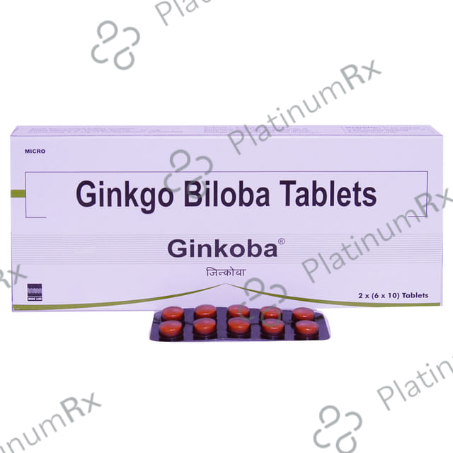 Ginkoba 40mg Tablet 10s