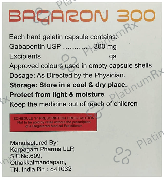 Bagaron 300mg Capsule 10s