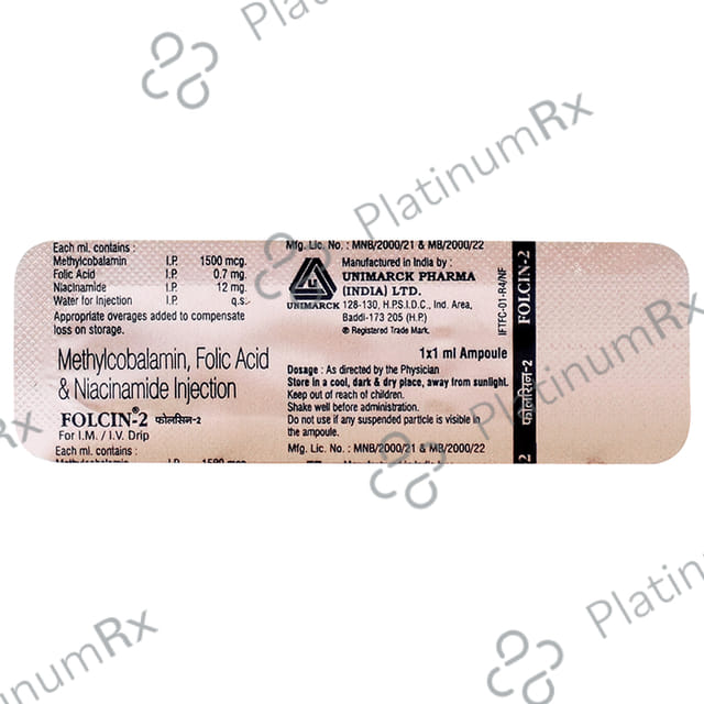 Folcin 2 Injection 1ml
