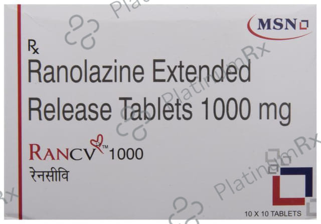 Rancv 1000mg ER Tablet 10s