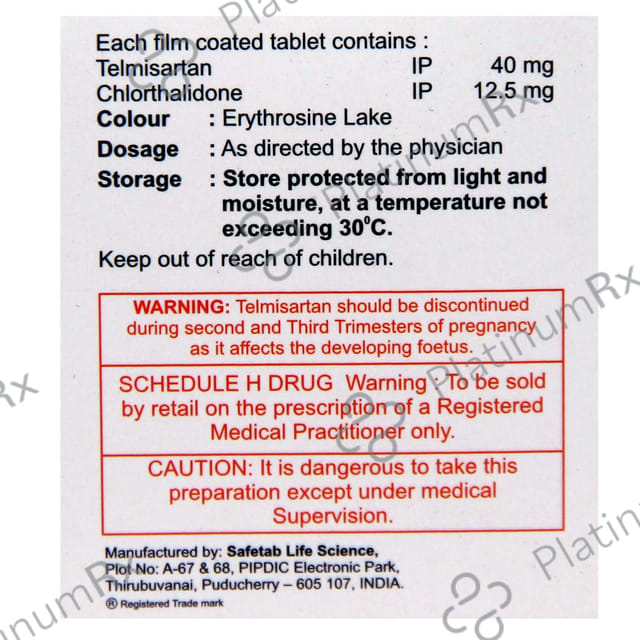 Telmiprime CH 40/12.5mg Tablet 10s