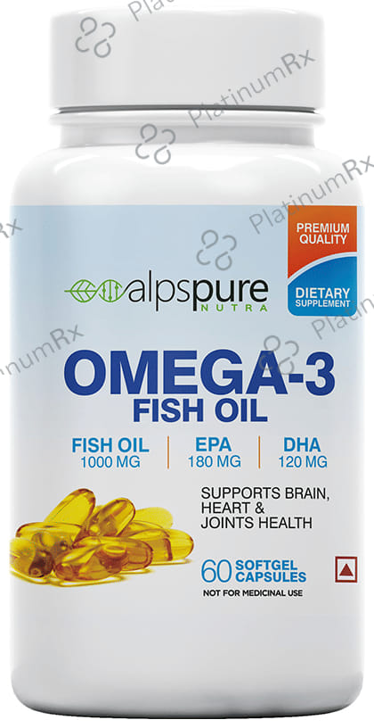 Alpspure Nutra Omega 3 Fish Oil 1000mg Softgel Capsule 60s
